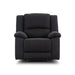 Captain Single Electric Recliner Sofa Jet - Shopica Pty Ltd