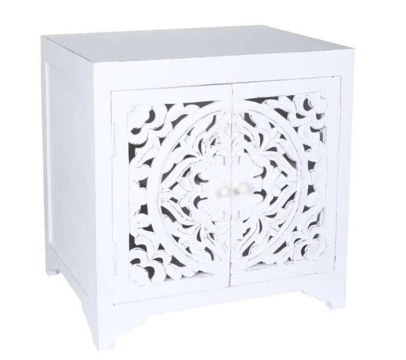 Royal Charm Antique White Bedside Drawers by Dias - Shopica Pty Ltd