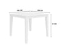 Hamptons Square Charm Dining Table - Elegance in White - Shopica Pty Ltd