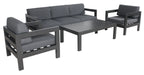 Sleek Elegance Unleashed: Artemis Outdoor Coffee Table in Charcoal - Shopica Pty Ltd