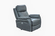 Camden Luxe Leather Electric Recliner Lounge Set Gunmetal - Shopica Pty Ltd