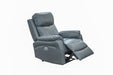 Camden Luxe Leather Electric Recliner Lounge Set Gunmetal - Shopica Pty Ltd