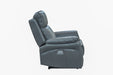 Camden Luxe Leather Electric Recliner Lounge Set Gunmetal - Shopica Pty Ltd