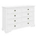 Deluxe White Acacia Sala Dresser Bedside - MKII Collection with Enhanced Storage