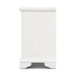 Elegant White Acacia Bedside Unit with Ample Storage Space