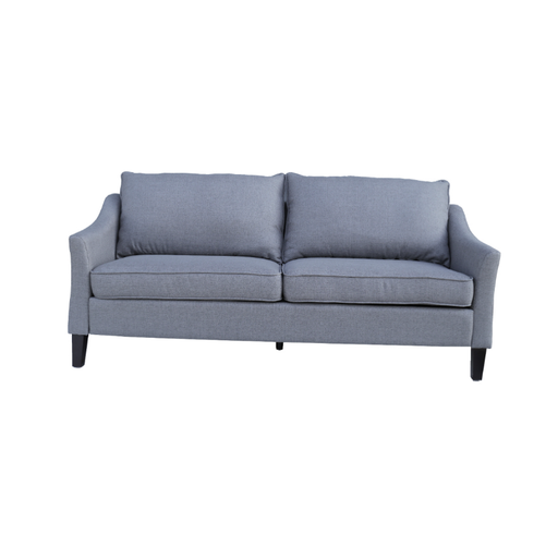 Chic and cozy Viola 3 Seater Sofa in Mid Grey nestled in an inviting living space, epitomizing comfort and style