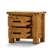 Whispering Pines - Rustic Oak Bedside Table with Full Extension Drawers