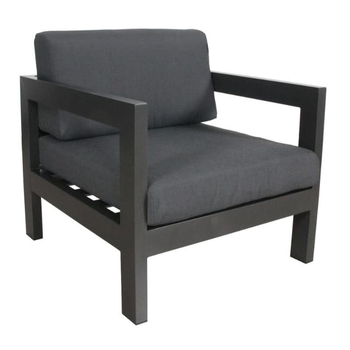 Weather-Resistant Charcoal Grey Artemis Outdoor Sofa with Comfort Design