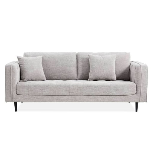 Elegant Quartz-Colored 3-Seater Sofa for Luxurious Living Spaces