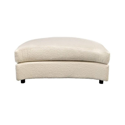 Elegant Orlando Retreat Ottoman in Snow – Spacious Luxury for Your Living Space