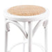 Sleek White Kitchen Bar Stool: Timeless Design Meets Comfort with Woven Seat