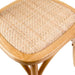 Rattan Padded Oak Dining Chair in Classic Bistro Style