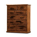 Elegant Jamaica Grand Estate Pine Tallboy with Spacious Blackwood Drawers