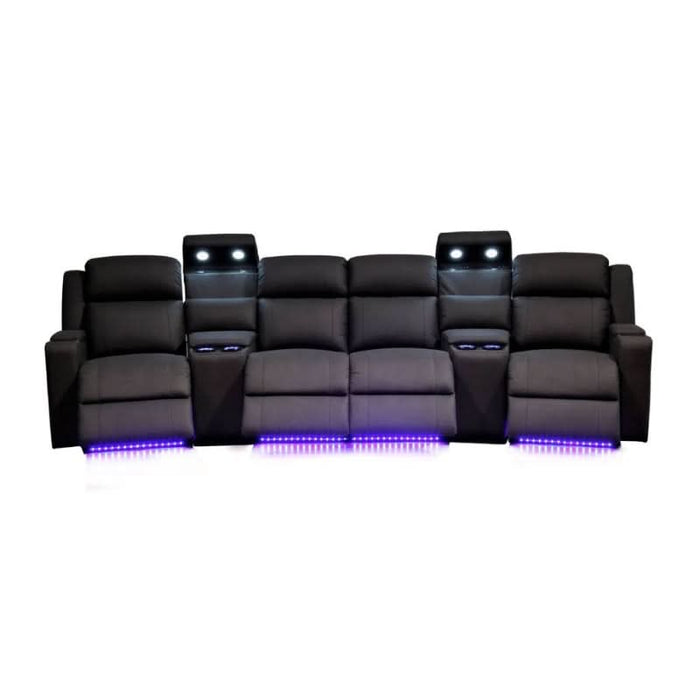 Elevate Your Home Experience with the Ultimate Black Fabric Recliner Set