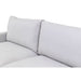 Barclay Elegance: Comfortable Light Grey 2-Seater with High-Performance Fabric