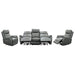 Elegant Gunmetal Camden Luxe Electric Recliner Lounge for Modern Homes