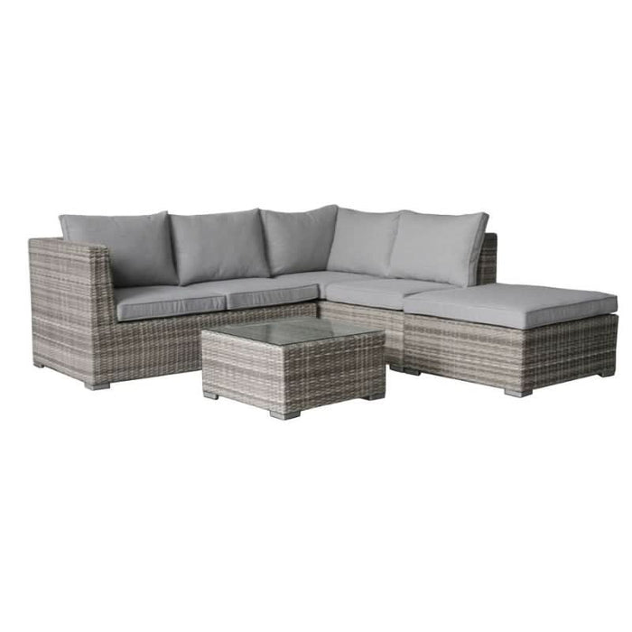 Solway Oasis Modular Lounge - Chic Weather-Resistant Patio Furniture in Light Grey