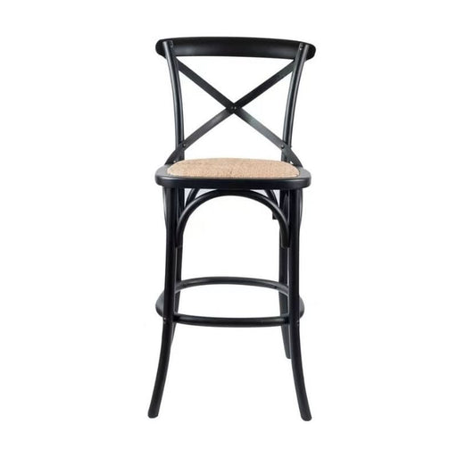 Modern Black Cafe Bar Stool with Timeless Design and Comfort Seat