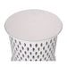 Luxurious White Mosaic Round Side Table for Elegant Interiors