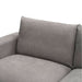 Sophisticated Light Grey Lounge Sofa with Goose Feather Cushions by Hastings