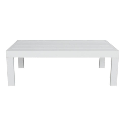 Modern White Artemis Outdoor Coffee Table - Alfresco Elegance Collection