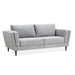 Chic Normandy 2-Seat Deluxe Sofa in Pepper with Strong Steel Construction