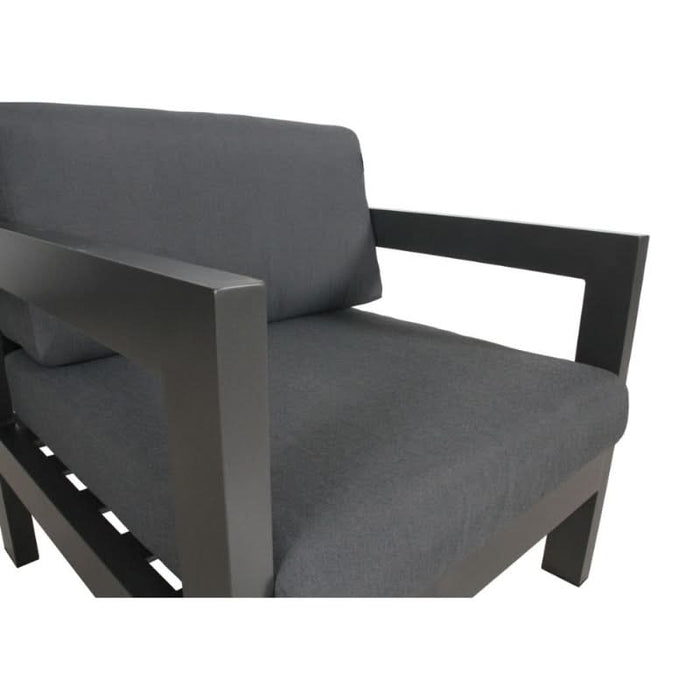 Luxurious Single Seating Artemis Sofa in Charcoal and Dark Grey