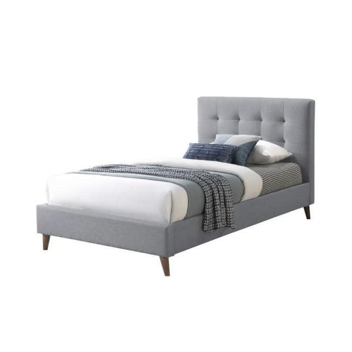 Premium Yulara King Single Bedroom Bed in Grey - MkII Edition