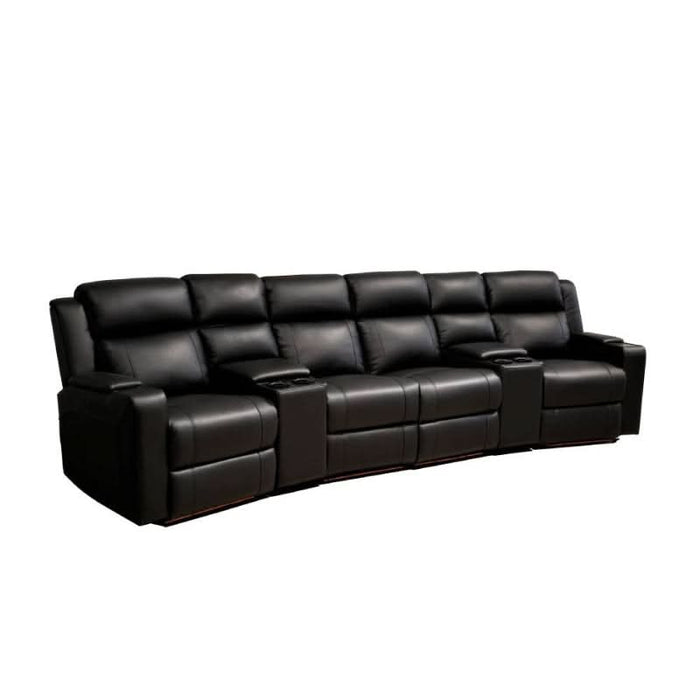  Luxury with the Academy HT Leather Recliner Set, Black MKII