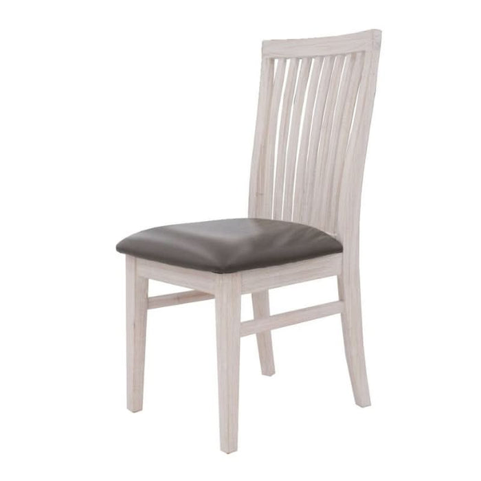 Florida Dining Chair Grey Pu Seat 