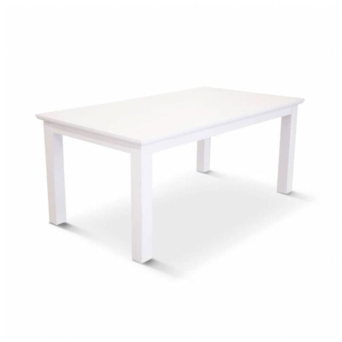 Elegant White Acacia Wood Dining Table with a Coastal Feel