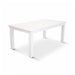 Elegant White Acacia Wood Dining Table with a Coastal Feel