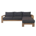 Luxurious Marrakesh Out 3S Lou with Chaise in Sophisticated Dark Charcoal