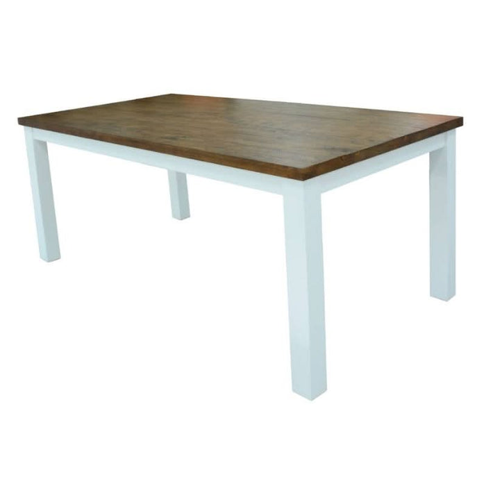 Elegant White and Oak Montreal Classic Table – Perfect for Modern Hampton Dining Rooms