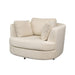 Chic Pristine Snow Orlando Swivel Chair Adds a Touch of Style and Comfort to Your Home