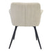 Chic Beige Upholstered Waltz Chair for sophisticated dining rooms