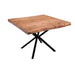 Natural and industrial Elba Artisan Lamp Table with black steel legs