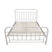 Serene Akira White Metal Queen Bed - Transform Your Bedroom into a Sanctuary