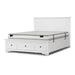 Spacious King Bed with Smart Storage - Vienna MKII White Edition