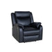 Innovative Comfort: Pinnacle Noir Recliner with Built-in USB Charger