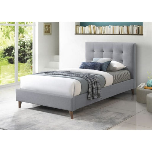 Modern Yulara MkII King Single Bed with Dark Chocolate Legs