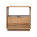 Galway Charm 1-Drawer Natural Marri Wood Side Table for Elegant Interiors