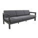 Chic Artemis Outdoor Sofa in Dark Grey – Perfect for Spacious Patios