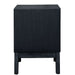 Elegant Bedroom Storage: Ella 2-Drawer Bedside in Brushed Black