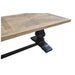 Exclusive Grand Velino Oak & Black Dining Table - Timeless Elegance