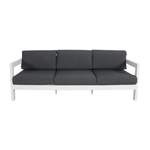 Luxury White/Dark Grey 3-Seater Outdoor Sofa - Divine Rest Artemis Collection