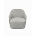 Modern Light Grey Bouclé Swivel Armchair for Elegant Home Decor