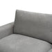 Contemporary Light Grey Couch - Hastings Fab Serenity with Goose-Feather Cushions