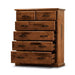 Solid Pine Jamaica Tallboy with Full Extension Blackwood Drawers – Timeless Elegance