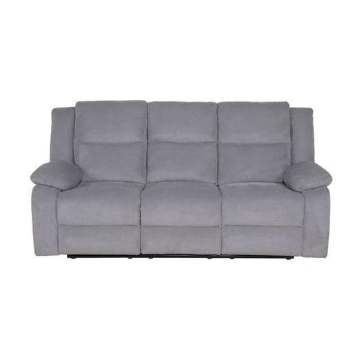 Luxurious Rancher Mid Grey Recliner with Manual Recline and Tray